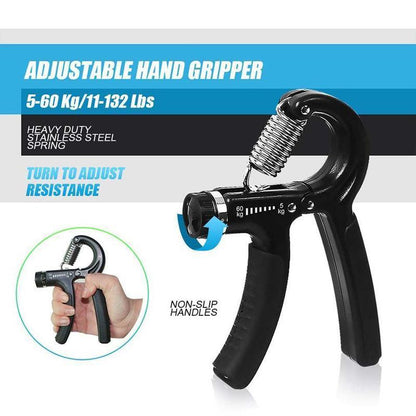 Grip Strengthener 5 Pack Kit - Adjustable Resistance Hand Grips, Forearm Strengthener, Hand Grips, Strengthener Kit